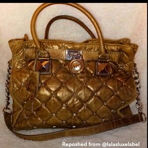 Michael Kors Brown Quilted Bag
